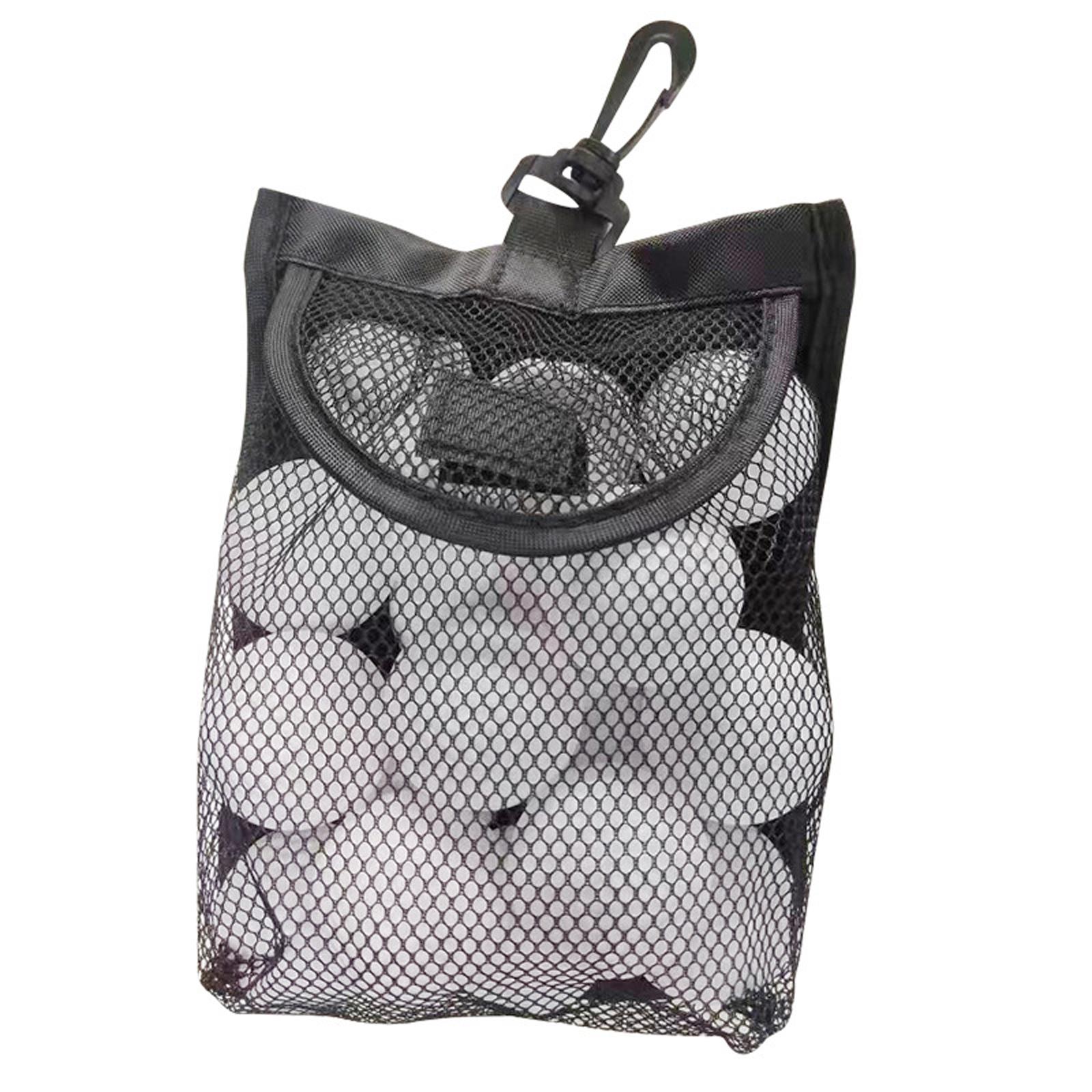 Table Tennis Kit Bag - 1Pc Mesh Golf Ball Storage Pouch