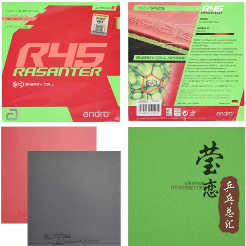 Andro Rasanter R45 47 50 C45 4 - Table Tennis Bat recension och pris