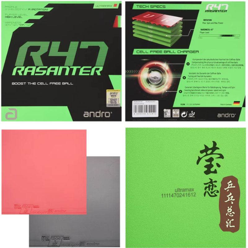 Andro Rasanter R45 47 50 C45 4 - Table Tennis Bat recension och pris