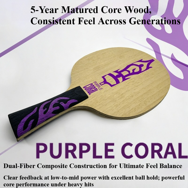 Meteor Purple Coral Table Tenn - Table Tennis Racket recension och pris