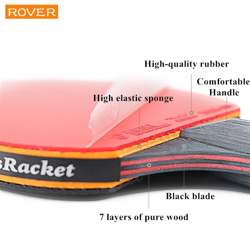 6 Star Table Tennis Racket 2PC - Table Tennis Kit Bag recension och pris