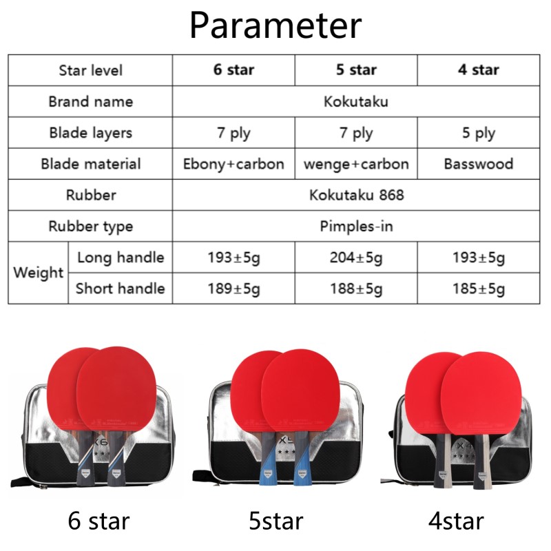 KOKUTAKU ITTF professional 4/5 - Table Tennis Kit Bag recension och pris