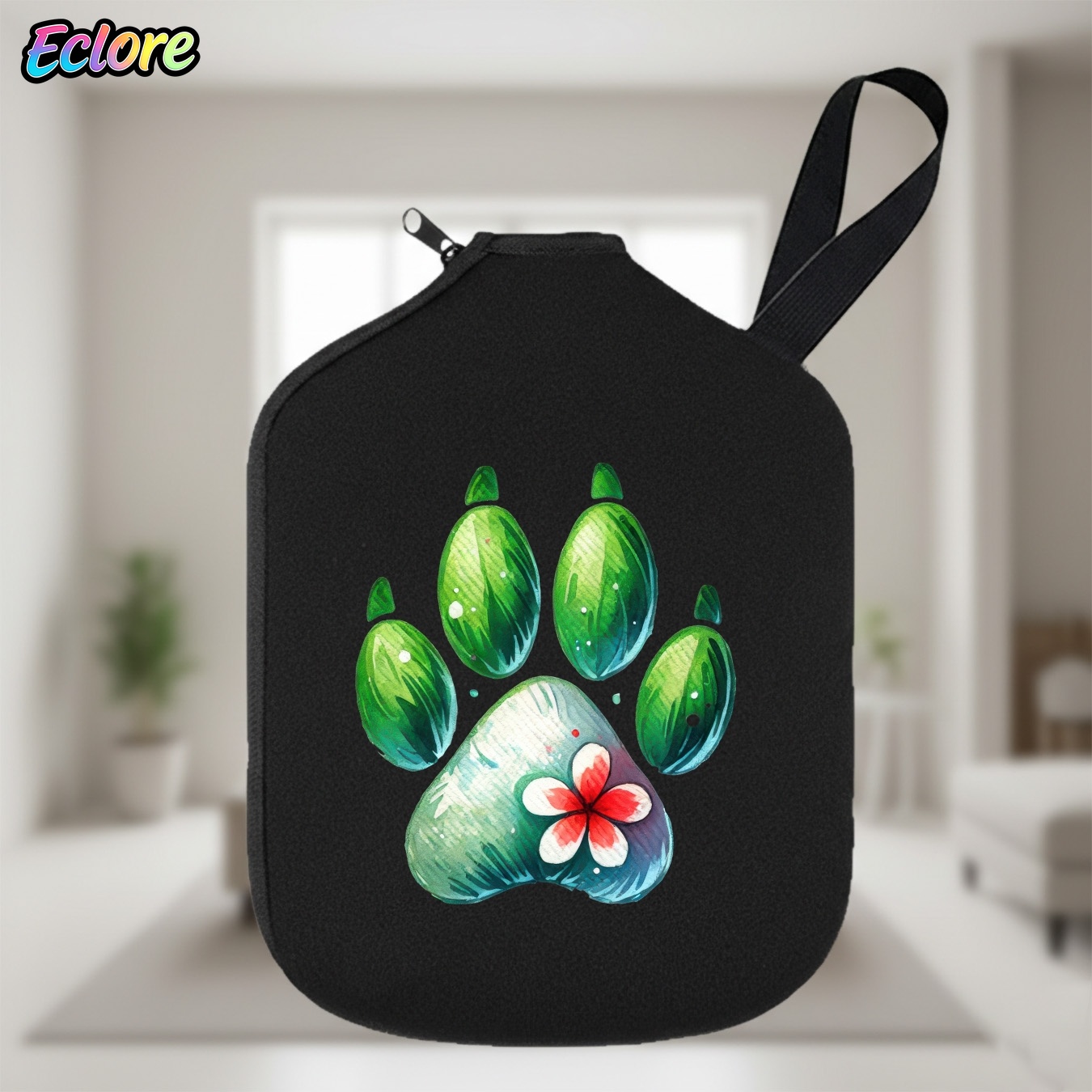 Green Watercolor Paw Print Pad - Table Tennis Racket recension och pris